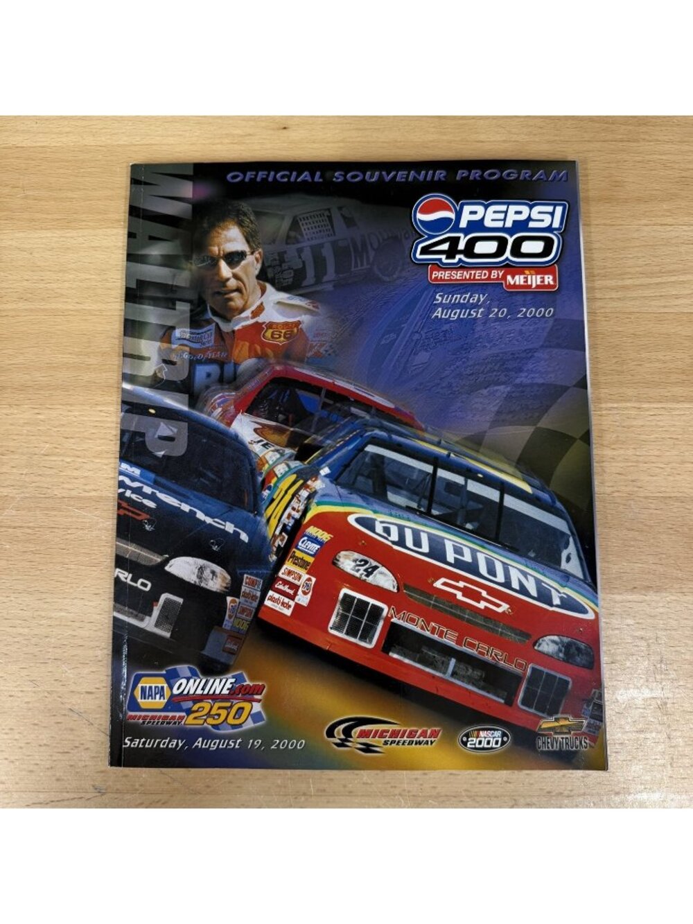 Nascar Pepsi 400 Michigan Speedway 2000 Program Multicolor Paper